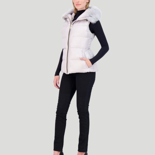 gorski apres ski vest with detachable toscana lamb hood trim shop3 24xg41702016