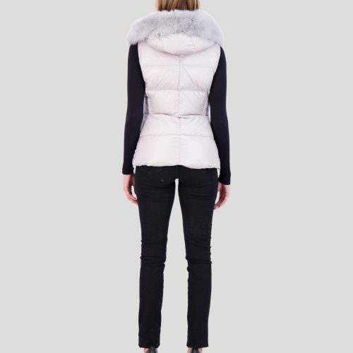 gorski apres ski vest with detachable toscana lamb hood trim shop4 24xg41702016