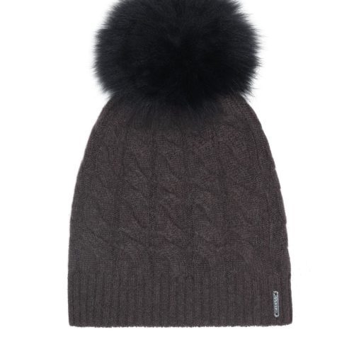 gorski cashmere cable knit hat with select lamb pompom shop1 20bt712001795