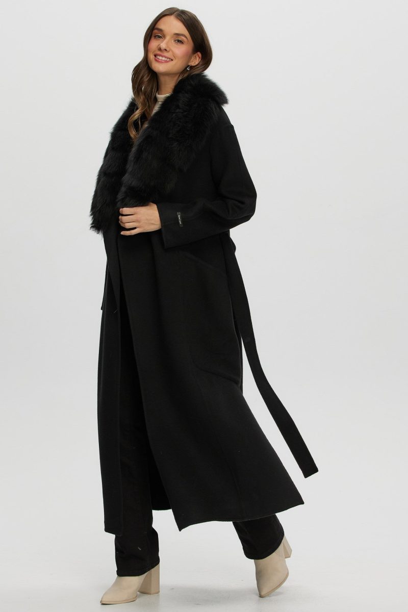 gorski double face loro piana cashmere wool coat with detachable merinillo shearling lamb collar belt shop2 25pu109401603