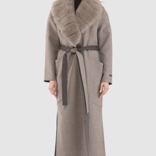 gorski double face loro piana cashmere wool coat with detachable merinillo shearling lamb collar belt shop2 25pu109403269