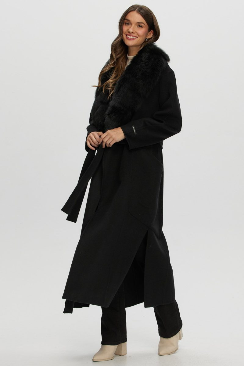 gorski double face loro piana cashmere wool coat with detachable merinillo shearling lamb collar belt shop3 25pu109401603