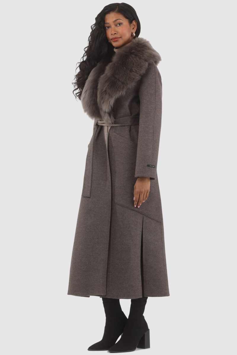 gorski double face loro piana cashmere wool coat with detachable merinillo shearling lamb collar belt shop3 25pu109402277