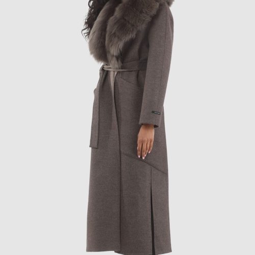 gorski double face loro piana cashmere wool coat with detachable merinillo shearling lamb collar belt shop4 25pu109402277