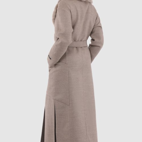 gorski double face loro piana cashmere wool coat with detachable merinillo shearling lamb collar belt shop4 25pu109403269