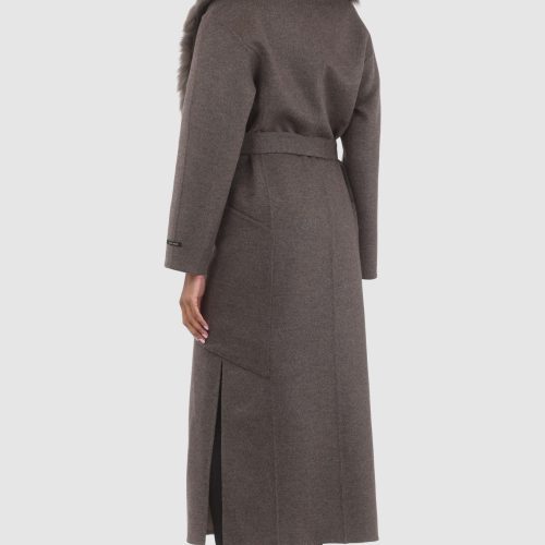 gorski double face loro piana cashmere wool coat with detachable merinillo shearling lamb collar belt shop5 25pu109402277