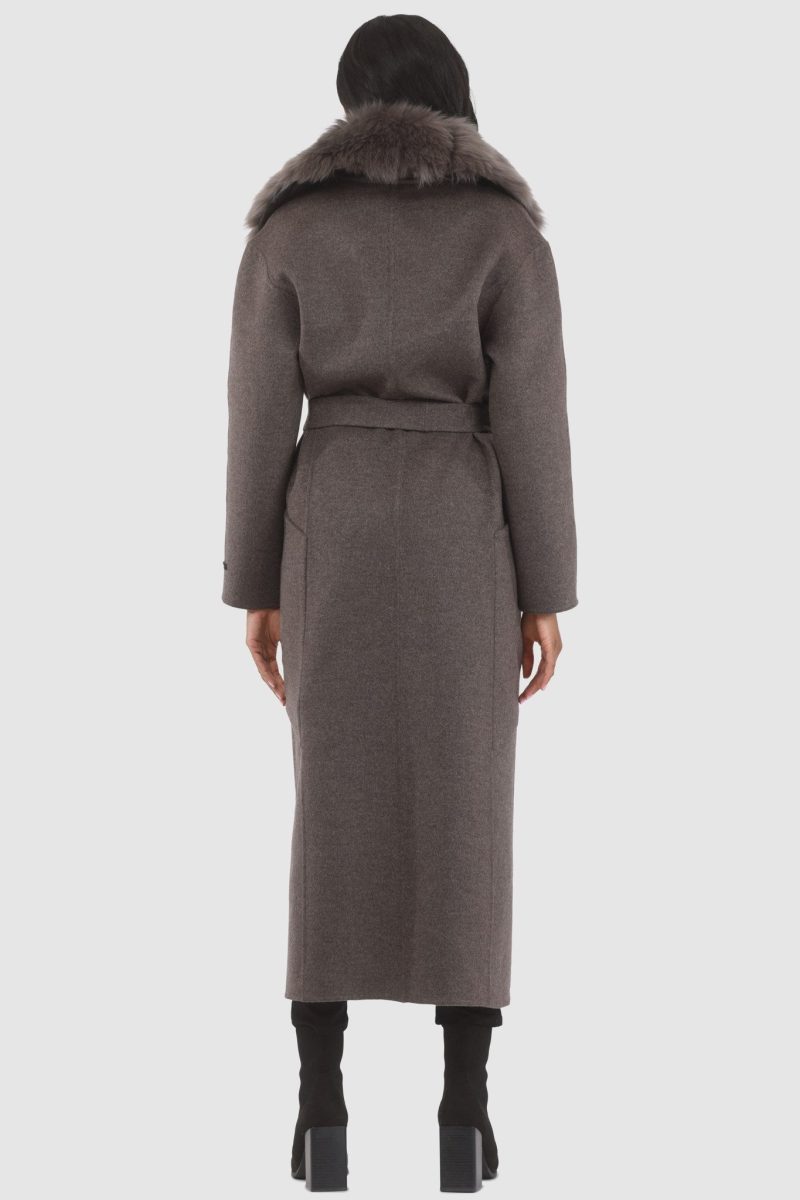 gorski double face loro piana cashmere wool coat with detachable merinillo shearling lamb collar belt shop6 25pu109402277