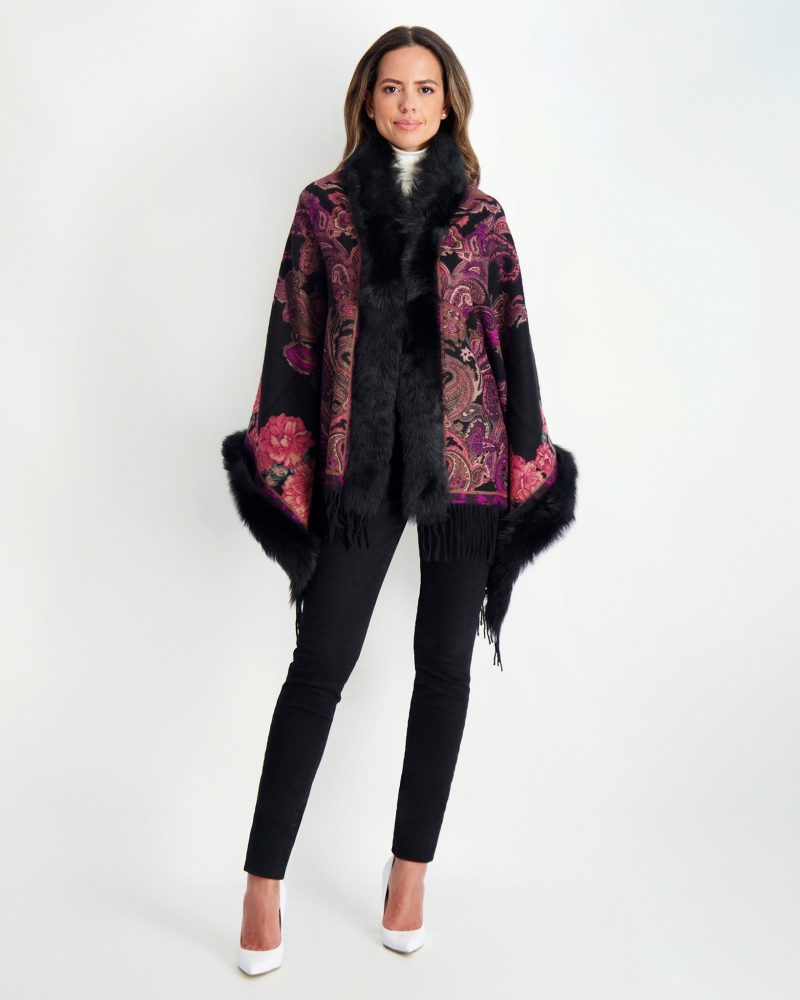 gorski double face select cashmere stole with toscana shearling lamb trim shop1 20bq349051870