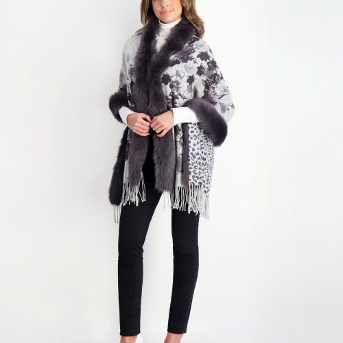 gorski double face select cashmere stole with toscana shearling lamb trim shop3 20bq34902226