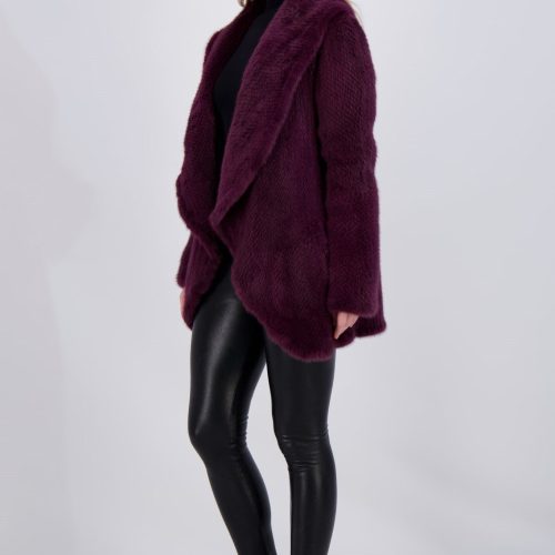 gorski knitted mink ruffle jacket shop2 f15220241