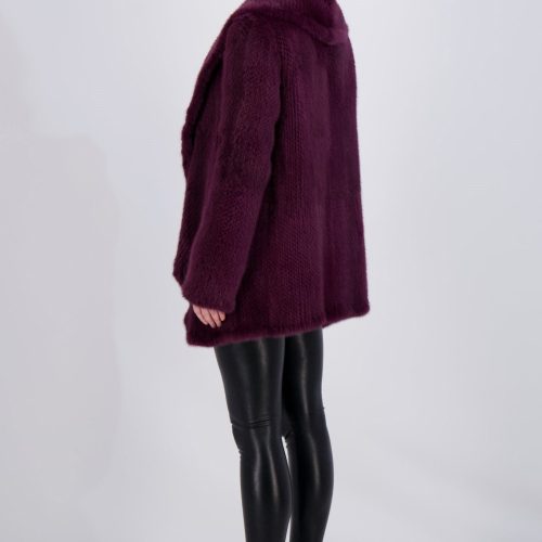 gorski knitted mink ruffle jacket shop3 f15220241