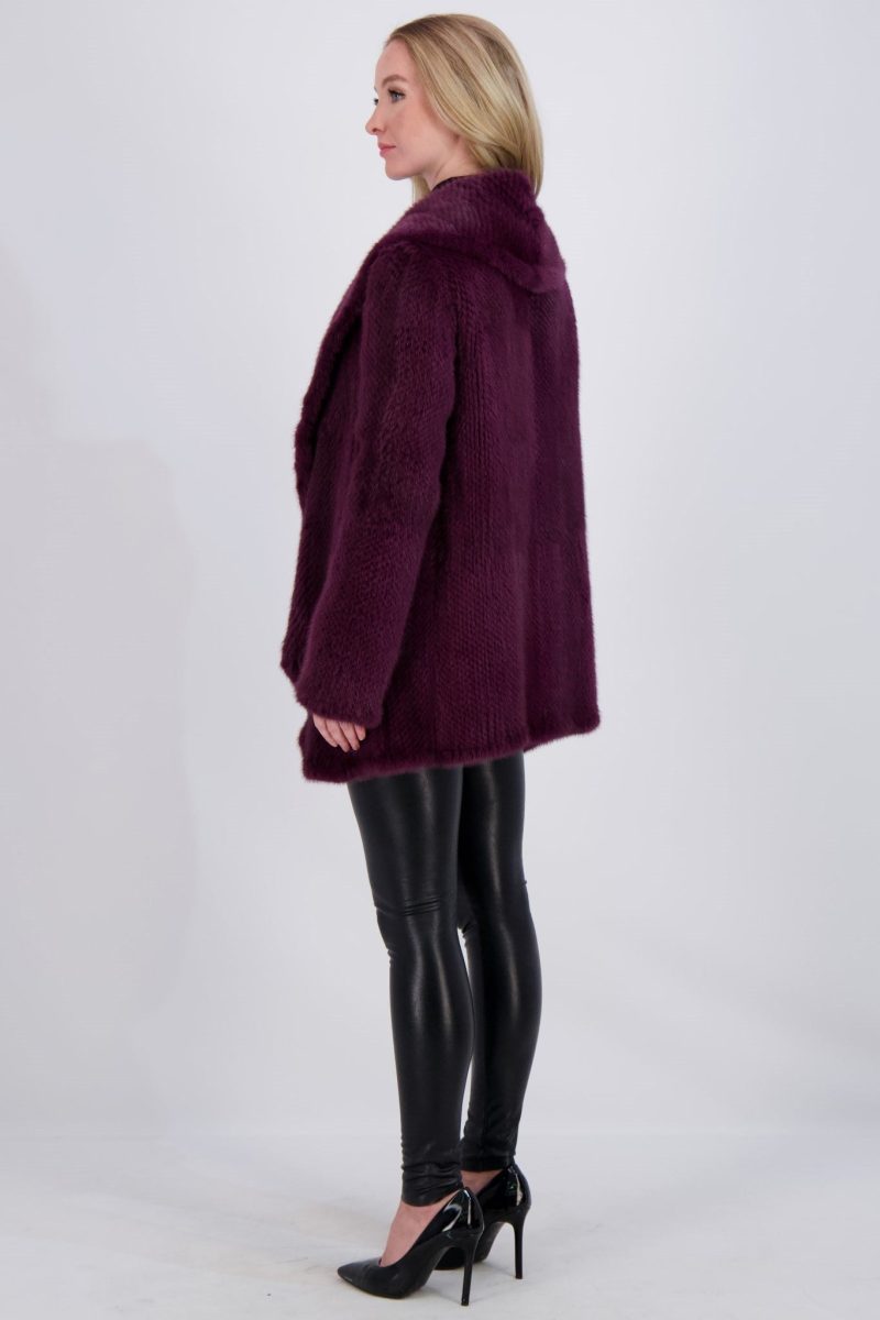 gorski knitted mink ruffle jacket shop3 f15220241