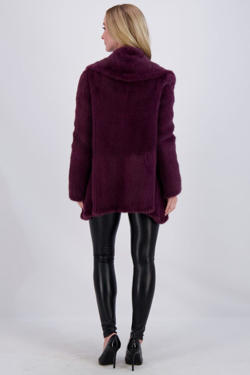 gorski knitted mink ruffle jacket shop4 f15220241