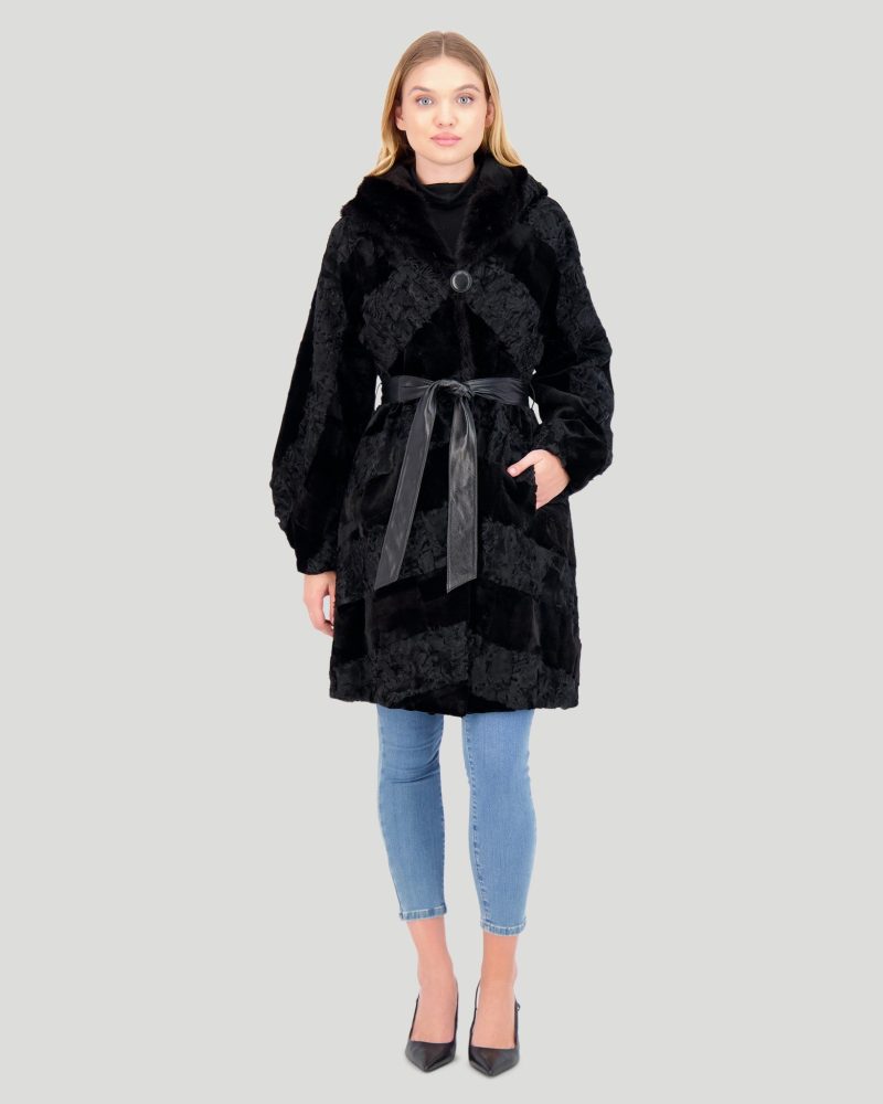 gorski lamb and mink sections short coat shop1 26250006