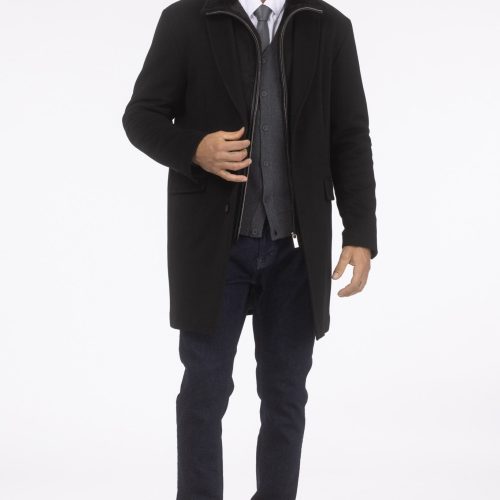 gorski men s loro piana wool short coat with merino shearling lamb trim shop1 25pu100303292