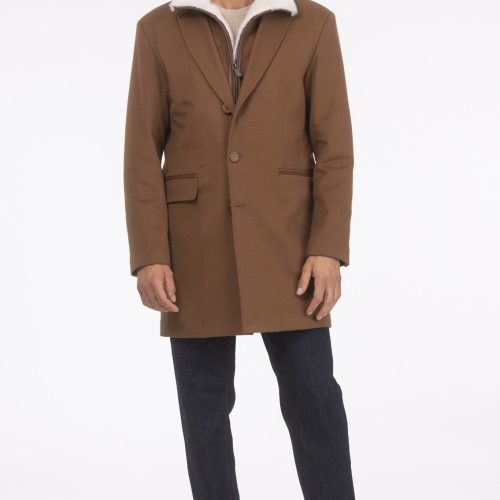 gorski men s loro piana wool short coat with merino shearling lamb trim shop2 25pu100303291