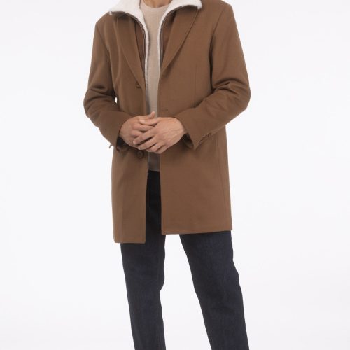 gorski men s loro piana wool short coat with merino shearling lamb trim shop3 25pu100303291