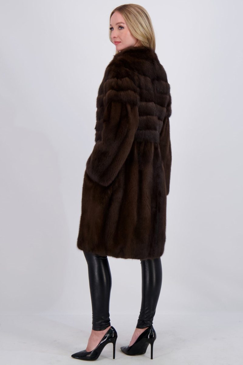 gorski mink short coat with sable shop3 11312477