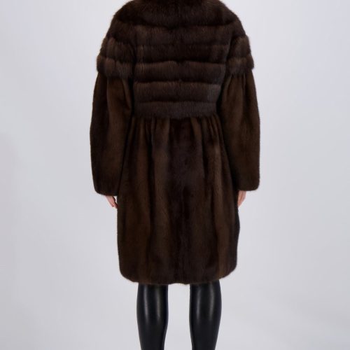 gorski mink short coat with sable shop4 11312477