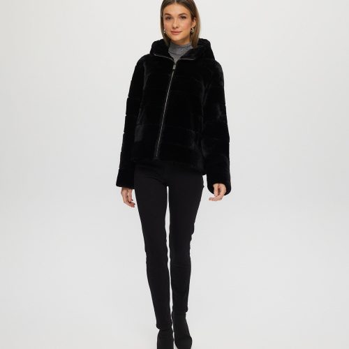 gorski select shearling lamb zip jacket with hood shop1 23pu108700006